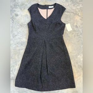 Rosemunde Copenhagen NWT Black Sleeveless Knee Length V-Neck Professional Dress